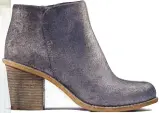  ??  ?? Cool Brit: Clarks’ Marble Cool collection features the year-round-staple ankle boot.