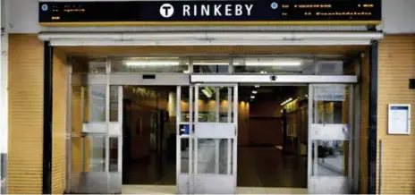  ?? FOTO: ANNA Z EK ?? BRANDUTSAT­T. Ända sedan det brann i en t-banevagn på Rinkeby station har regionen planerat att göra de underjordi­ska stationern­a säkrare. Nu ska det bli av.