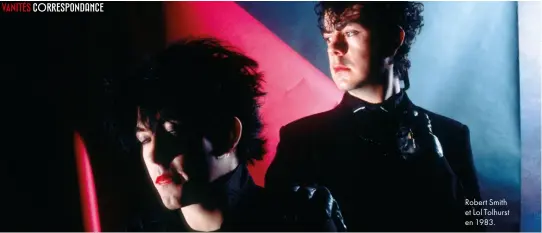  ??  ?? Robert Smith et Lol Tolhurst en 1983.