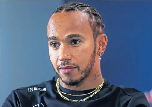  ??  ?? FIGHTING STIGMA: Lewis Hamilton is speaking out about the racism he has faced throughout his career and the need to break down barriers