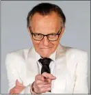  ??  ?? StylE: Talkshow host Larry King