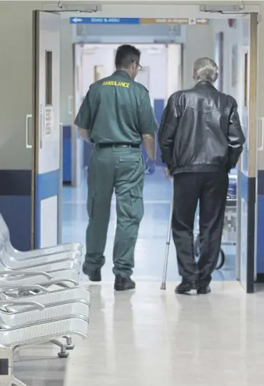  ?? ?? Latest figures show more than a third of patients in Scotland’s accident and emergency department­s had to wait longer than the target time for care, with the service remaining ‘under sustained pressure’