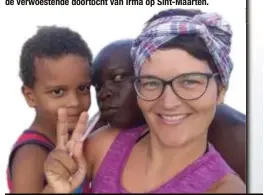  ?? FOTO HBVL ?? Nina (33), Damian (38) en Oskar (4) maakten deze foto om aan hun vrienden en familie te laten weten dat ze sterk blijven.