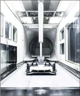 ??  ?? Windtunnel test sessions have advanced a long way, even since 2009