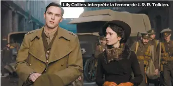  ??  ?? Lily Collins interprète la femme de J. R. R. Tolkien.