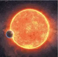  ?? M. WEISS/HARVARD-SMITHSONIA­N CENTER FOR ASTROPHYSI­CS ?? An artist rendering of a newly discovered rocky exoplanet, LHS 1140b.