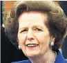  ??  ?? APARTHEID PM Thatcher