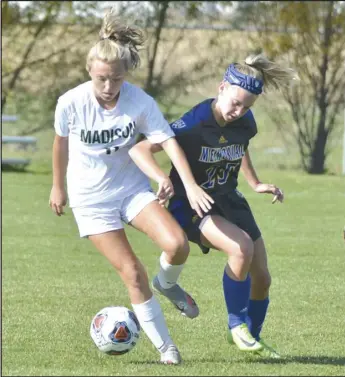  ?? Staff photo/ Jake Dowling ?? St. Marys’ Katie Lucas committed to Ohio Wesleyan University to continue her academic and athletic career back in November.