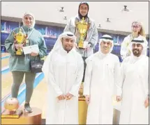  ?? ?? Mahawish, Ahmed, and Habib with the winners.