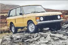  ?? SUPPLIED, LAND ROVER ?? 1978 Range Rover Classic three-door, as restored by the Range Rover Reborn program.