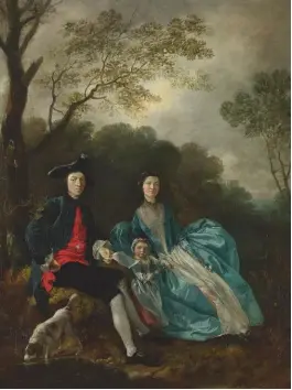  ??  ?? Portrait of the Artist with his Wife and Daughter (about 1748)