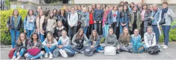  ?? FOTO: SCHULE ?? Die Schüler vom Gymnasium Gosheim-Wehingen lernten bei ihrem Aufenthalt viel über Frankreich.