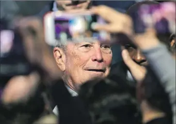  ?? David J. Phillip Associated Press ?? MICHAEL R. BLOOMBERG has the endorsemen­ts of at least 13 congressio­nal Democrats in his run for the party’s presidenti­al nomination. But both he and Joe Biden have generated opposition from progressiv­es.