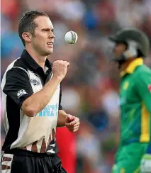  ??  ?? Todd Astle played two Twenty20 internatio­nals against Pakistan in January 2016.