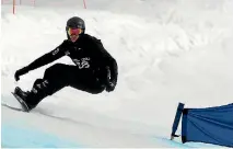  ?? PHOTO: PETER MEECHAM ?? Carl Murphy is New Zealand’s first and only snowboarde­r to compete at the Winter Paralympic­s.