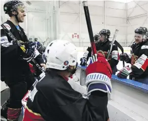  ??  ?? Beer league hockey players get a chance to play with former NHLers Friday in a fundraisin­g tournament to raise money to fight homelessne­ss.