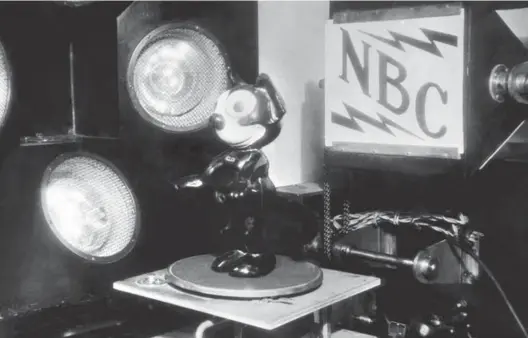  ?? NBCU PHOTO BANK ?? Felix the Cat was the very first image to be broadcast over television airwaves. RCA Research Labs used a rotating Felix doll as their model in their first transmissi­on on NBC.