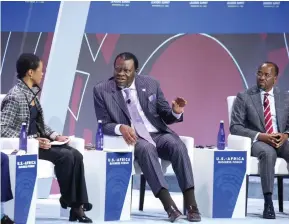  ?? Photo: Presidency ?? Talking tech… President Hage Geingob on a panel on Digital Connectivi­ty: Empowering the next generation of inclusive growth of the US-Africa Leaders’ Summit.