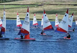  ??  ?? Rossendale Valley Sailing Club hosted its first ever Northern Travellers Series Event with great success