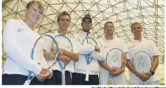  ??  ?? FLASHBACK The Portsmouth Tennis Academy coaching team (from left) of Claire Overton, Dave Watt, Kevin Baker and Andy Ranson, 2006