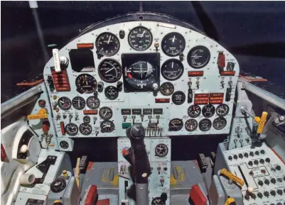  ?? (Photo courtesy USAF) ?? North American X-15A-2 cockpit at the National Museum of the United States Air Force.