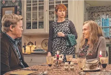  ??  ?? Jesse Plemons,
Jessie Buckley and Toni Collette in I’m Thinking of Ending Things.