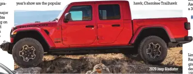  ??  ?? 2020 Jeep Gladiator