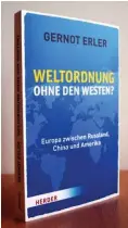  ?? Foto: nd/Frank Schirrmeis­ter ?? Der Preis für das aktuelle Rätsel ist das Buch »Weltordnun­g ohne den den Westen?« von Gernot Erler. Einsendesc­hluss ist der 1.10.