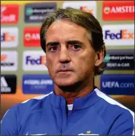  ??  ?? Zenit St Petersburg manager Roberto Mancini is expecting a tough test at Parkhead in the Europa League this evening