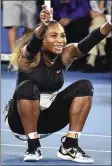  ??  ?? Serena Williams: leads the field