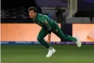  ?? Photograph: Aamir Qureshi/AFP/Getty Images ?? Shaheen Shah Afridi has been in impressive form this tournament.