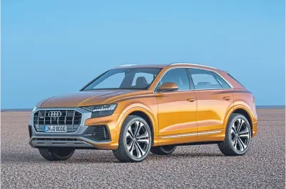  ??  ?? The Audi Q8 will arrive in showrooms next month.