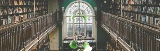  ?? CARLY ADLINGTON/DAUNT BOOKS ?? With wooden banisters, skylights and Edwardian charm, Daunt Books is one of the most photogenic bookshops in London.