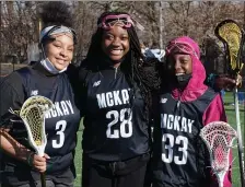  ?? COURTESY OF HARLEM LACROSSE ?? OPENING DOORS: The Harlem Lacrosse program has placed student-athletes at many prestigiou­s prep schools.