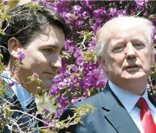  ??  ?? Le premier ministre Justin Trudeau a réagi, hier soir, à la décision du président américain Donald Trump d’abandonner l’accord sur le climat.