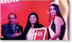  ??  ?? The award was given to VisitFinla­nd and received by Sara Sodhi Juneja, Country Head, VisitFinla­nd