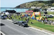  ??  ?? Perfect day . . . Oamaru’s harbour area looks a picture as the Friendly Bay Family Fun Day gets under way.