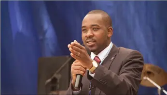  ??  ?? Nelson Chamisa