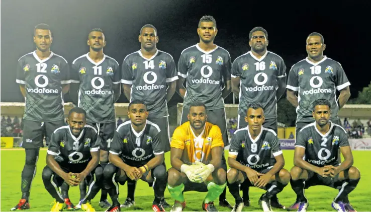  ?? Photo: Waisea Nasoki ?? Ba football team led by captain Remueru Tekiata (standing-left) are aiming to win the Champions League and qualify for the FIFA Club World Cup.