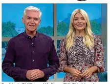  ?? ?? Backlash: Phillip and Holly on TV’s This Morning