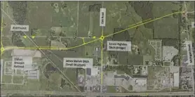  ?? PHOTO PROVIDED ?? Veterans Parkway Phase II would extend Veterans Parkway from Michigan Road west to Pioneer Drive.