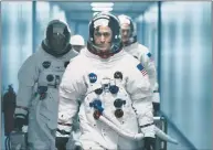  ?? Daniel McFadden / Universal Pictures / Associated Press ?? Ryan Gosling as Neil Armstrong in “First Man.”