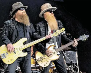  ?? Jonathan Short / Associated Press ?? When will the members of ZZ Top ever get their long-overdue statues?