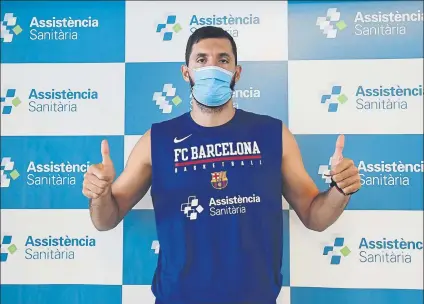  ?? FOTO: PACO LARGO / FC BARCELONA ?? Nikola Mirotic (arriba), Adam Hanga (izquierda) y Víctor Claver (abajo), pasando ayer las revisiones médicas