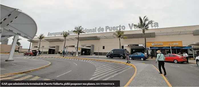  ?? SHUTTERSTO­CK ?? GAP, que administra la terminal de Puerto Vallarta, pidió posponer sus planes.