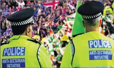  ??  ?? MSPs have voted to scrap the controvers­ial Offensive Behaviour at Football Act introduced in 2012