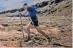  ?? Rebles Photograph­y ?? HILTON trail-runner, Jono le Roux, set to take on the Ultra-Trail Drakensber­g 100 Miler at the Sani Pass Pub, Lesotho, today. l