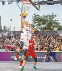  ??  ?? DEFENDING FIBA men’s 3x3 world champion Serbia began its title defense at the start of the 2017 World Cup early yesterday in Nantes, France.
