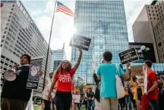  ?? NYT ?? Both abortion rights and anti-abortion demonstrat­ors outside the federal courthouse May 3 in Indianapol­is. Even after decades of argument about abortion in the United States, the most contentiou­s question newly at the forefront is a basic one: What is abortion?