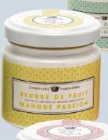  ??  ?? Fondant et crémeux, composé d’huile de coco et de fruits, ce nouveau produit est quatre fois moins sucré qu’une confiture. 6,90 € (100 g).